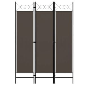 vidaXL Paravento a 3 Pannelli Antracite 120x180 cm
