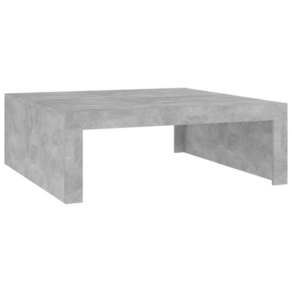 vidaXL Tavolino da Salotto Grigio Cemento 100x100x35 cm Truciolato