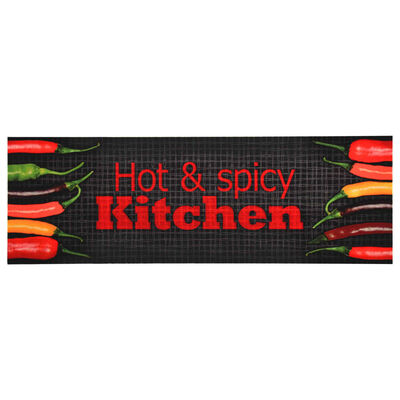 vidaXL Tappetino da Cucina Lavabile Hot&Spicy 45x150 cm