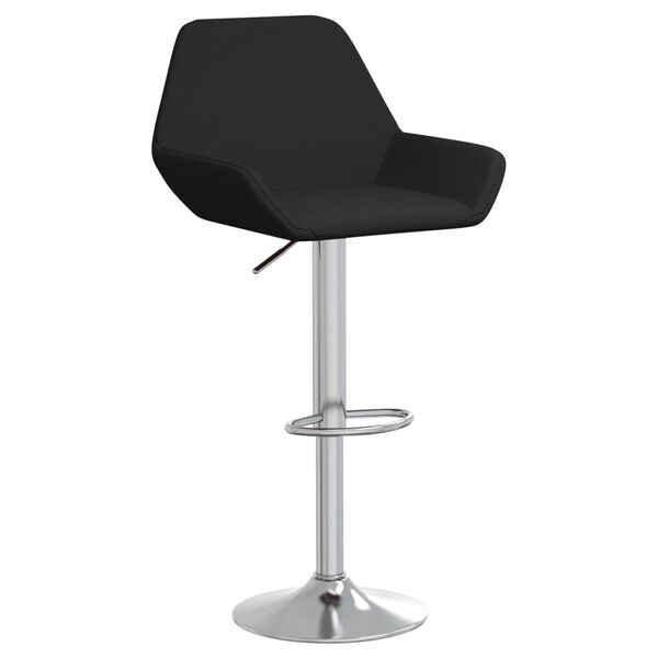 vidaXL Sgabelli da Bar 2 pz Neri in Tessuto