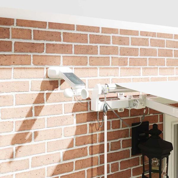 vidaXL Tenda Retrattile Bianco 400 &times; 300 cm Poliestere e Metallo