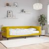 vidaXL Divano Letto con Materasso Giallo 100x200 cm in Velluto