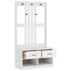 vidaXL Albero da Ingresso SANDNES Bianco 87x40x159,5 cm Legno di Pino