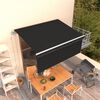 vidaXL Tenda Sole Retrattile Automatica con Parasole 3x2,5m Antracite