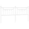 vidaXL Testiera in Metallo Bianco 200 cm