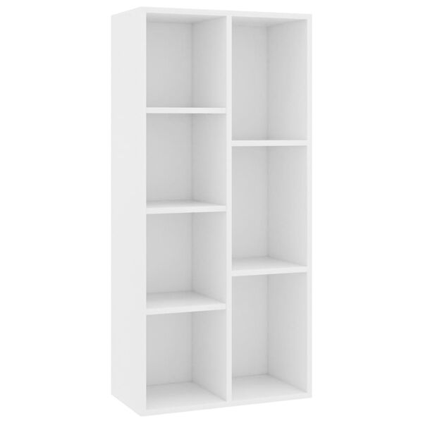 vidaXL Libreria Bianca 50x25x106 cm in Legno Multistrato