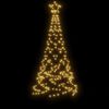 vidaXL Albero di Natale con Puntale Bianco Caldo 200 LED 180 cm