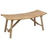 vidaXL Panchina da giardino 110 x 45 x 50 cm Bamb&ugrave; Naturale