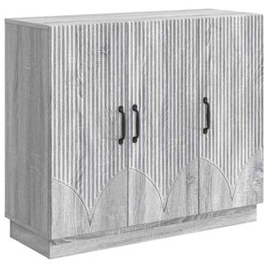 vidaXL Credenza Grigio Sonoma 89 x 34,5 x 77 cm Legno ingegnerizzato