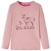 Maglietta da Bambina a Maniche Lunghe Rosa 104