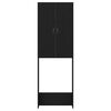 vidaXL Mobile per Lavatrice Rovere Nero 64x25,5x190 cm