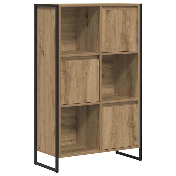 vidaXL Armadio per Libri Rovere Artigianale 68 x 30 x 108.5 cm