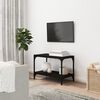 vidaXL Mobile Porta TV Nero 60x33x41 cm in Legno Multistrato e Acciaio