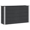 vidaXL Letto rialzato da giardino Nero 150 x 50 x 91 cm alluminio