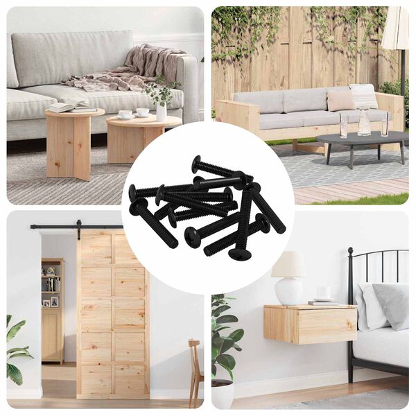 vidaXL Vite 12 pcs Argento 5 x 30 mm Ferro