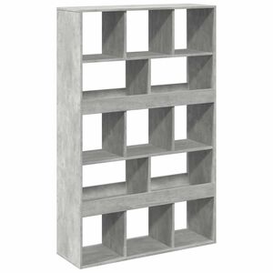 vidaXL Libreria Grigio Cemento 100x33x156,5 cm in Truciolato