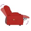 vidaXL Divano Massaggio a 2 Posti con Portabicchieri Rosso Vino