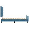 vidaXL Letto a molle con testiera Blu Scuro 90 x 200 cm Velluto