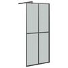vidaXL Cabina Doccia 90x195 cm Vetro Temperato Scuro