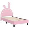 vidaXL Struttura letto bambini con testata Rosa 80 x 160 cm PU