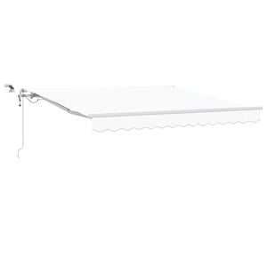 vidaXL Tessuto per Tenda Bianco 300 x 250 cm Poliestere