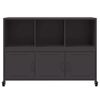vidaXL Credenza Nera 100,5x39x72 cm in Acciaio