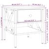 vidaXL Comodini 2 pz Grigio Sonoma 40x42x45 cm in Legno Multistrato