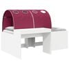 vidaXL Letto con Tunnel 4 pcs Rovere Artigianale e Rosso