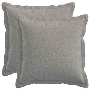 vidaXL Federa 2 pcs HOUTEN Grigio Nuvola 40 x 40 cm Lino
