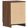 vidaXL Comodini 2 pz Rovere Marrone 38x35x56 cm in Legno Multistrato