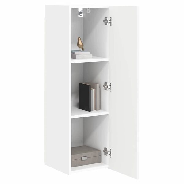 vidaXL Mobile TV da parete Bianco 30 x 31 x 100 cm Legno multistrato