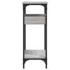 vidaXL Tavolo Consolle Ripiano Grigio Sonoma 75x29x75cm Multistrato