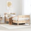 vidaXL Letto senza Materasso 75x190 cm in Legno Massello Pino