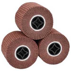 vidaXL Rulli Abrasivi 3 pz Marrone 12 x 12 x 10 cm Fibre sintetiche
