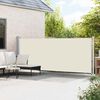 vidaXL Tenda Laterale Retrattile per Patio 600x160 cm Crema