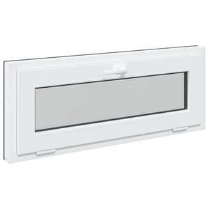 vidaXL Finestra per Soffitta RISOR 110 x 40 cm PVC e Vetro Antracite
