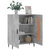 vidaXL Credenza Grigio Cemento 69,5x34x90 cm in Legno Multistrato