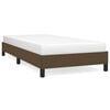 vidaXL Giroletto senza Materasso Marrone Scuro 100x200 cm Tessuto