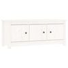 vidaXL Scarpiera Bianca 110x38x45,5 cm in Legno Massello di Pino