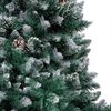 vidaXL Albero di Natale Artificiale con LED e Set di Palline e Pigne 240 cm