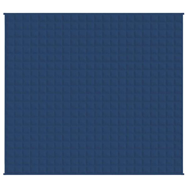 vidaXL Coperta Ponderata Blu 220x240 cm 11 kg Tessuto
