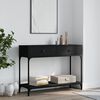 vidaXL Tavolino Consolle Nero 100x34,5x75 cm in Legno Multistrato