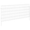 vidaXL Recinzione da Giardino con Picchetti 48 pz 115 x 50 cm Argento