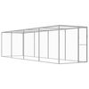 vidaXL Gabbia per Gatti 6x1,5x1,5 m in Acciaio Zincato