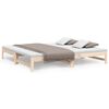 vidaXL Dormeuse Estraibile 2x(80x200) cm in Legno Massello di Pino