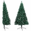 vidaXL Set Albero Natale Artificiale a Met&agrave; LED e Palline Verde 240cm