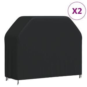 vidaXL Coperture per Barbecue 2 pz 140x58x106 cm 420D Tessuto Oxford