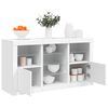 vidaXL Credenza con Luci LED Bianca 123x37x67 cm