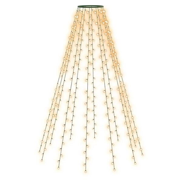 vidaXL Luci per Albero di Natale con 210 LED 210 cm