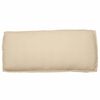 vidaXL Cuscino Beige 120 x 50 x 12 cm Tessuto Oxford